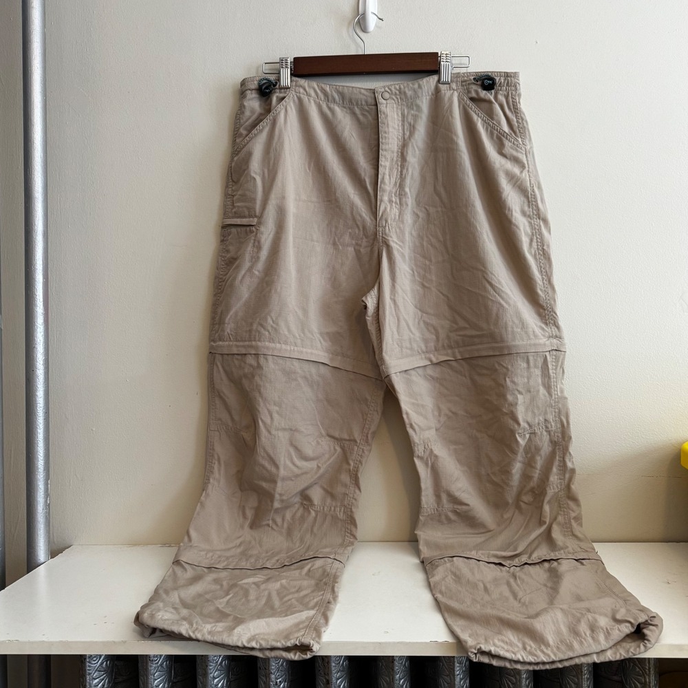 L.L. Bean Women's 16R Tan Convertible Hiking Cargo Pants Outerwear Basics Fall